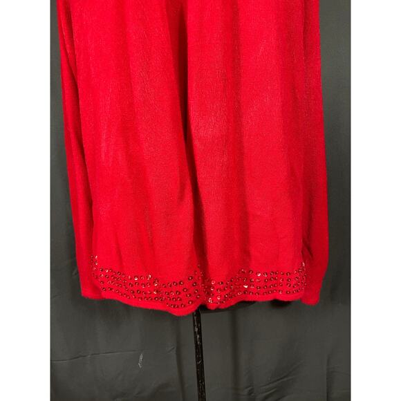 Vintage Red Sweater Set, Sequence, Plus Size 3X Maggie McNaughton, Turtle Neck - Picture 8 of 9